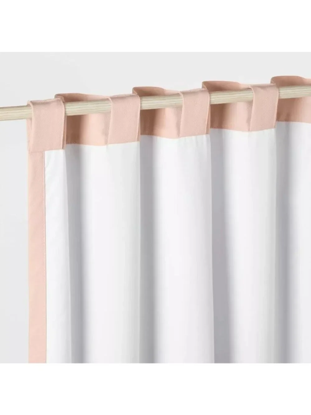 Pillowfort Soft Pink Twill Blackout Rod Pocket Hang Curtain Panel 42